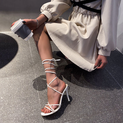 Sandales à Talons Aiguilles avec Bride Femme